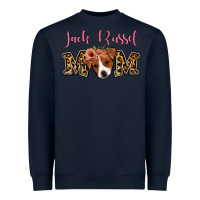 Navy Jack Russel Mom Heavyweight Sweatshirt - Jasminsmagicworld
