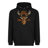 Black best buckin' dad ever deer Heavyweight Hoodie - Jasminsmagicworld