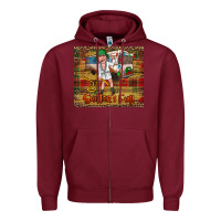 Burgundy shitters full merry christmas Zipper Hoodie - Jasminsmagicworld