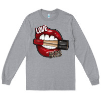 Heather Grey Love Bites Long Sleeve Tee - SublimationCraftShop