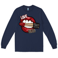 Navy Love Bites Long Sleeve Tee - SublimationCraftShop