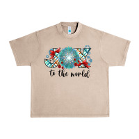 French Oak Joy to the World Urban Heavy Tee - CowhideDigitalArt