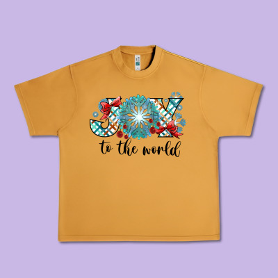 Joy To The World Urban Heavy Tee Designed By Cowhidedigitalart