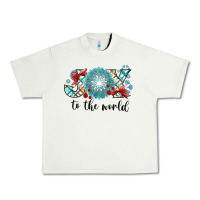 Pistachio Joy to the World Urban Heavy Tee - CowhideDigitalArt