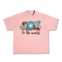 Salmon Joy to the World Urban Heavy Tee - CowhideDigitalArt