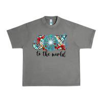 Tornado Joy to the World Urban Heavy Tee - CowhideDigitalArt