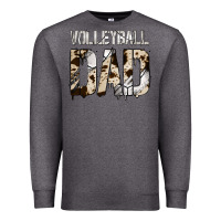 Charcoal Heather no background volleyball dad Premium Sweatshirt - Jasminsmagicworld