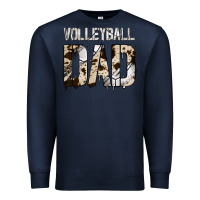 Navy no background volleyball dad Premium Sweatshirt - Jasminsmagicworld
