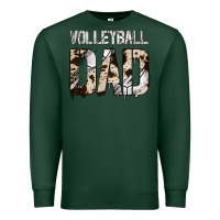 Sports Green no background volleyball dad Premium Sweatshirt - Jasminsmagicworld