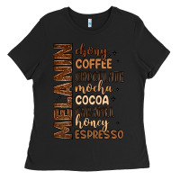 Black melanin shades of brown Ladies Tee - LillyAllenDesigns
