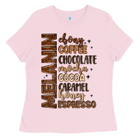 Bubblegum Pink melanin shades of brown Ladies Tee - LillyAllenDesigns