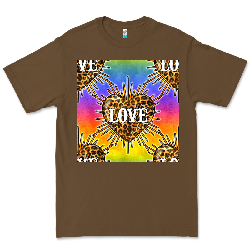 Pride Lgbtq Leopard Love Heart Seamless Pattern Premium Tee by BundleAndBundleShop | Teevron