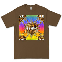 Cacao Pride lgbtq leopard love heart seamless pattern Premium Tee - BundleAndBundleShop