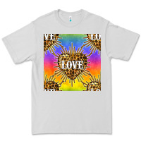 Dove Grey Pride lgbtq leopard love heart seamless pattern Premium Tee - BundleAndBundleShop