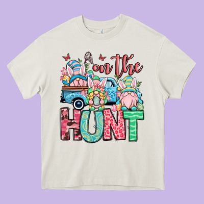 Easter Gnomes On The Hunt Heavy Core Tee Designed By Oliviacreatesart