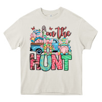 Cream Easter gnomes on the hunt Heavy Core Tee - OliviaCreatesArt