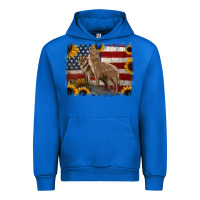 Cobalt American Wolves with Sunflower Background Png Urban Hoodie - Jasminsmagicworld