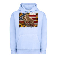 Pigment Grape Ice American Wolves with Sunflower Background Png Urban Hoodie - Jasminsmagicworld