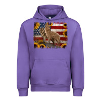 Tulip American Wolves with Sunflower Background Png Urban Hoodie - Jasminsmagicworld
