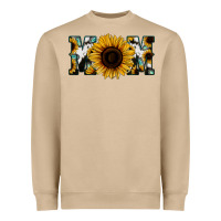Mushroom Sunflower Cowhide Mom Heavyweight Sweatshirt - Jasminsmagicworld