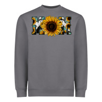 Storm Sunflower Cowhide Mom Heavyweight Sweatshirt - Jasminsmagicworld