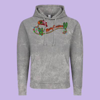 Merry Christmas Western Vintage Hoodie Designed By Cowhidedigitalart