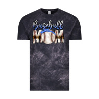 Cloud Black Baseball Mom Vintage Tee - CowhideDigitalArt