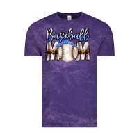 Cloud Purple Baseball Mom Vintage Tee - CowhideDigitalArt