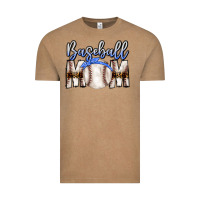 Vintage Coffee Baseball Mom Vintage Tee - CowhideDigitalArt