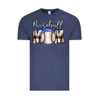 Vintage Denim Baseball Mom Vintage Tee - CowhideDigitalArt