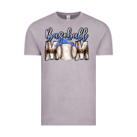 Vintage Zinc Baseball Mom Vintage Tee - CowhideDigitalArt