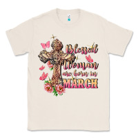 Natural Blessed women are born in March Classic Tee - FaDigitalArtStudio