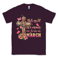Plum Blessed women are born in March Classic Tee - FaDigitalArtStudio