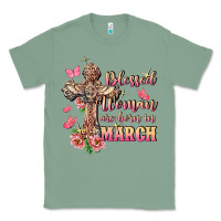 Sage Blessed women are born in March Classic Tee - FaDigitalArtStudio