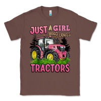 Chestnut just a girl who loves tractors Classic Tee - BarkalooDesign