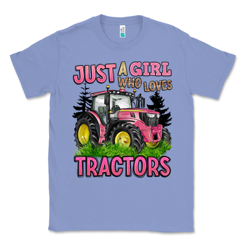 Just A Girl Who Loves Tractors Classic Tee by BarkalooDesign | Teevron