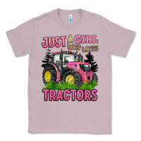 Lilac just a girl who loves tractors Classic Tee - BarkalooDesign