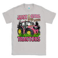 Moon Dust just a girl who loves tractors Classic Tee - BarkalooDesign