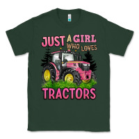 Sports Green just a girl who loves tractors Classic Tee - BarkalooDesign