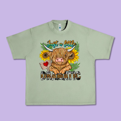 Just A Little Dramatic Urban Heavy Tee Designed By Cowhidedigitalart