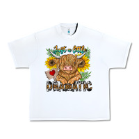 White just a little dramatic Urban Heavy Tee - CowhideDigitalArt