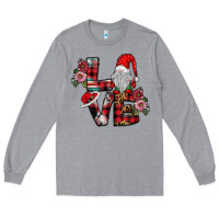 Heather Grey Love Gnome Long Sleeve Tee - SublimationCraftShop