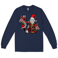 Navy Love Gnome Long Sleeve Tee - SublimationCraftShop