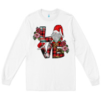 White Love Gnome Long Sleeve Tee - SublimationCraftShop