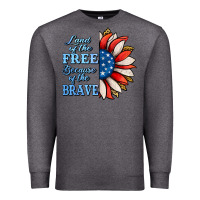 Charcoal Heather patriotic sunflower no background Premium Sweatshirt - Jasminsmagicworld