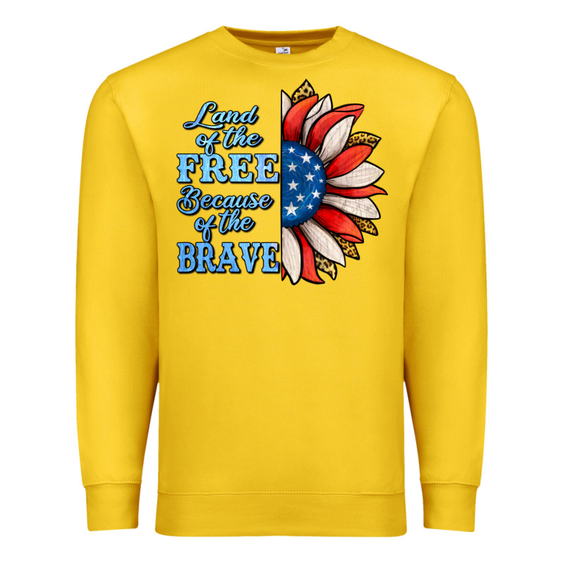 Patriotic Sunflower No Background Premium Sweatshirt by Jasminsmagicworld | Teevron