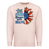 Pale Pink patriotic sunflower no background Premium Sweatshirt - Jasminsmagicworld