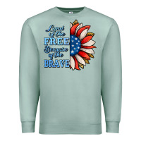 Seafoam patriotic sunflower no background Premium Sweatshirt - Jasminsmagicworld