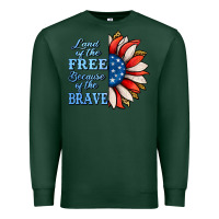 Sports Green patriotic sunflower no background Premium Sweatshirt - Jasminsmagicworld