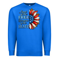 True Royal patriotic sunflower no background Premium Sweatshirt - Jasminsmagicworld